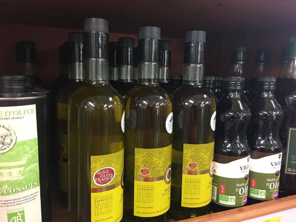Huile d'olive vierge extra du Var en vente dans votre cooopérative agricole Sopavar à Sanary et à Six-Fours près de Toulon