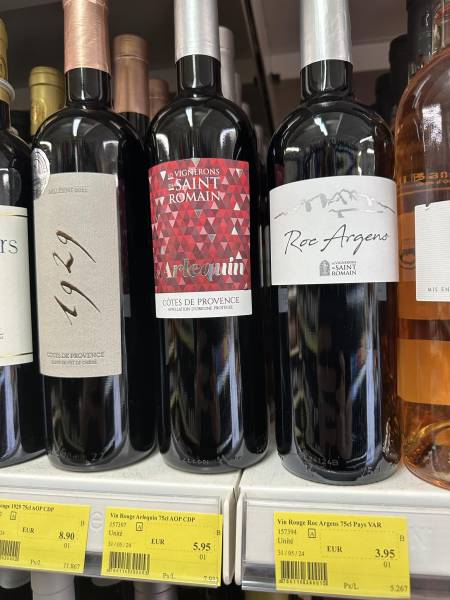 Vin pas cher de la Cave Saint Romain dans votre coopérative agricole Sopavar à Sanary et à Six Fours près de Toulon dans le Var
