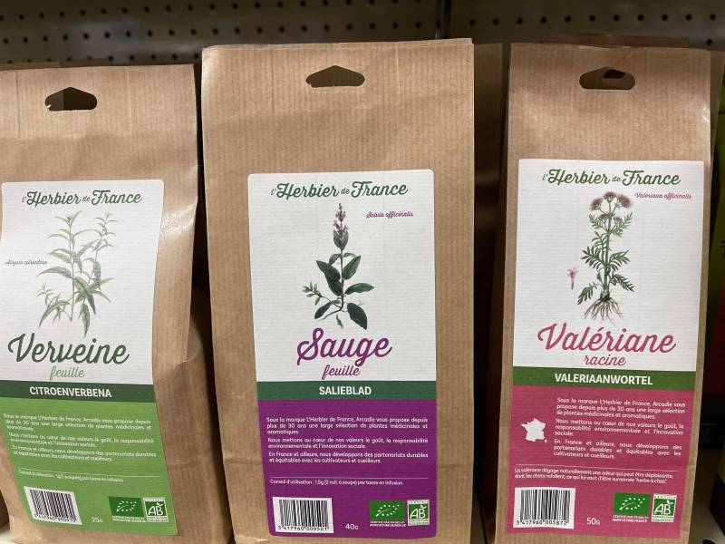 Plantes aromatiques Bio Herbier de France en vente dans vos coopératives agricoles Sopavar à Sanary et à Six-Fours près de Toulon.