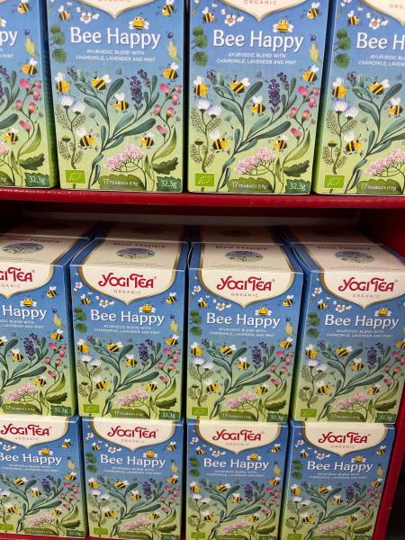 Thé Bio édition limitée Bee Happy de Yogi Tea en vente dans votre jardinerie coopérative agricole Sopavar à Sanary et à Six-Fours près de Toulon.