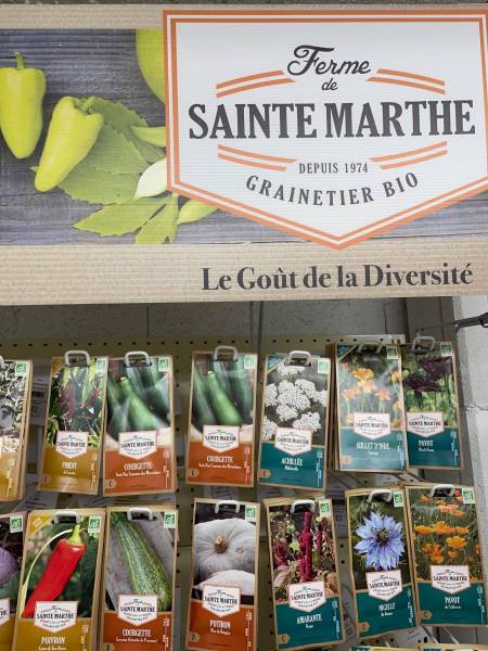 Gamme de graines Bio Sainte Marthe en vente dans votre jardinerie graineterie Sopavar à Six Fours et à Sanary