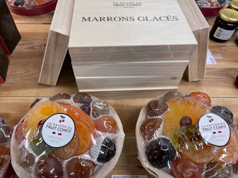 Le savoir-faire artisanal et l’excellence de La Maison du Fruit Confit, les fruits confits et les marrons glacés sont en vente dans vos jardineries Sopavar à Six Fours et à Sanary près de Toulon dans le Var
