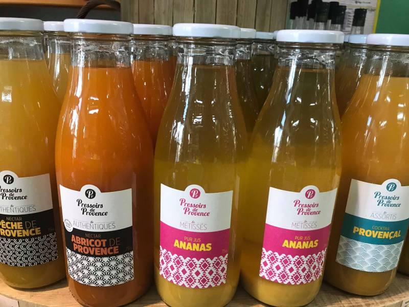 Pur jus et nectar de Provence en vente dans votre jardinerie Sopavar à Sanary et à Six-fours dans le Var près de Toulon.