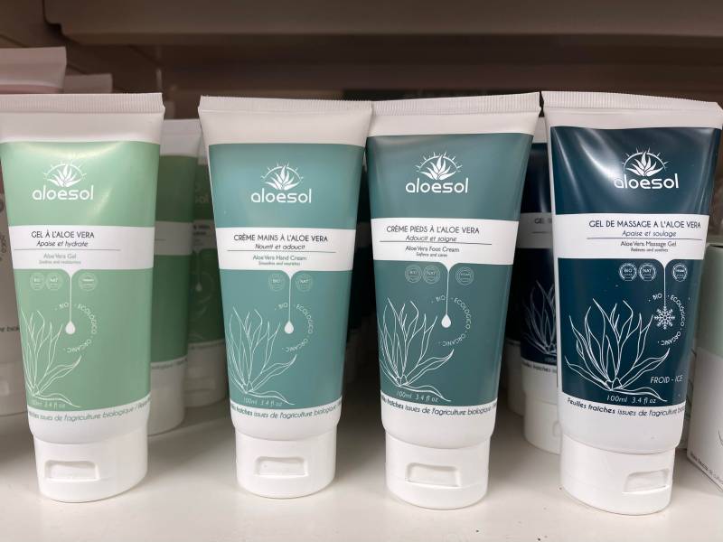 Gel de massage bio à l’aloe vera Moins Cher dans votre jardinerie coopérative agricole SOPAVAR à Six Fours et à Sanary près de Toulon dans le Var