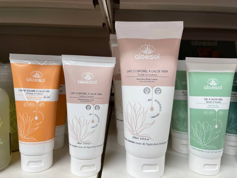 Aloe vera BIO Savon Gel Crème Lait corporel Moins Cher dans votre jardinerie coopérative agricole SOPAVAR à Six Fours et à Sanary près de Toulon dans le Var