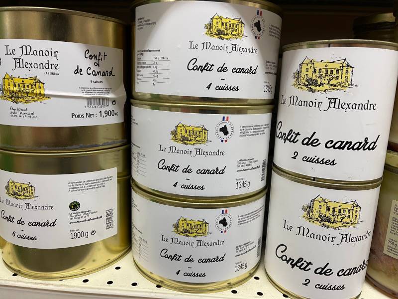 Foie Gras Pâté Terrines Rillettes Conserves du Manoir d’Alexandre fabriqués à Espalion en Aveyron en vente toute l’année dans votre coopérative agricole Sopavar à Sanary et à Six Fours près de Toulon dans le Var