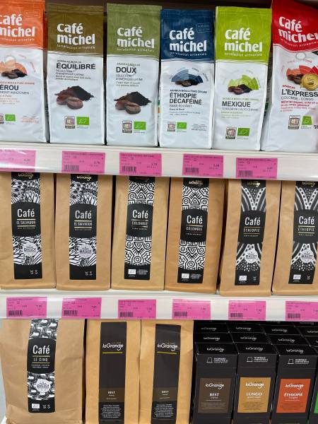 Café Bio moins cher dans votre coopérative agricole près des centres-villes de Sanary et de Six Fours près de Toulon dans le Var