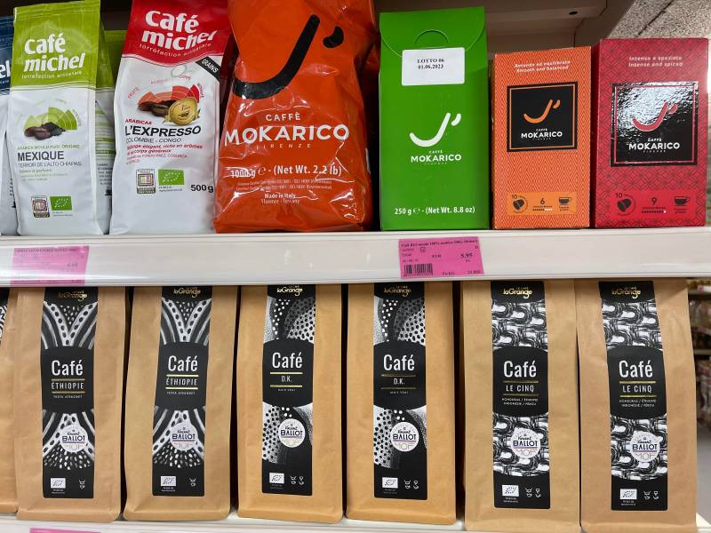 Café Bio Michel dans nos 2 magasins dans votre coopérative agricole près des centres-villes de Sanary et de Six Fours près de Toulon dans le Var