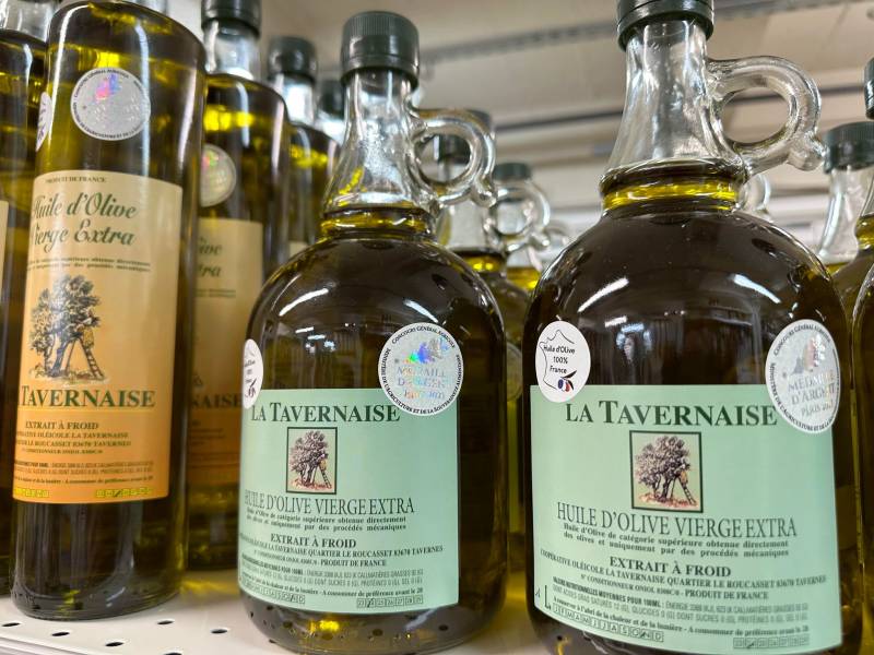 Huile d’Olive du Var La Tavernaise AOP Provence à découvrir dans vos coopératives agricoles Sopavar à Sanary et à Six Fours près de Toulon dans le Var