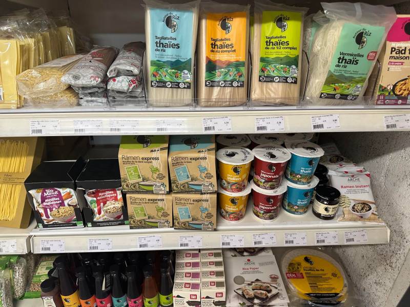 Rayon asiatique avec ses spécialités bio à découvrir dans vos coopératives agricoles Sopavar à Sanary et à Six Fours près de Toulon dans le Var