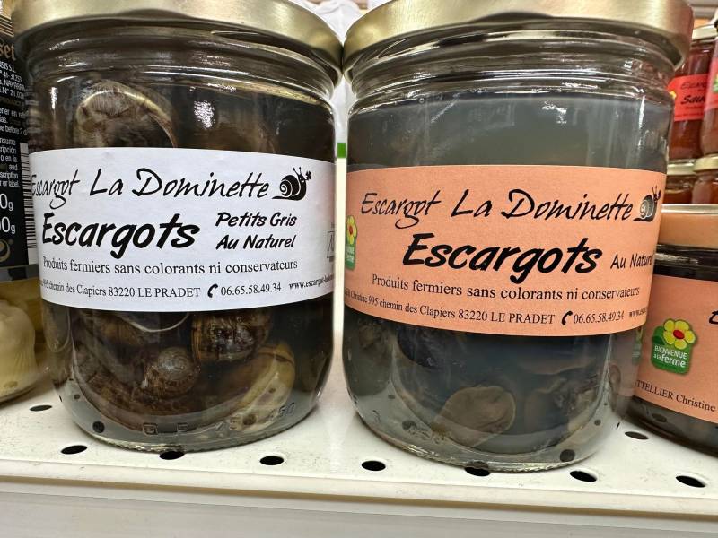 Gamme La Dominette et ses escargots élevés dans le Var c’est dans votre jardinerie Sopavar à Sanary et à Six Fours près de Toulon dans le Var