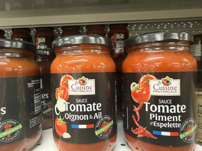 Sauce tomate cuisinée en Provence en vente dans nos coopératives SOPAVAR