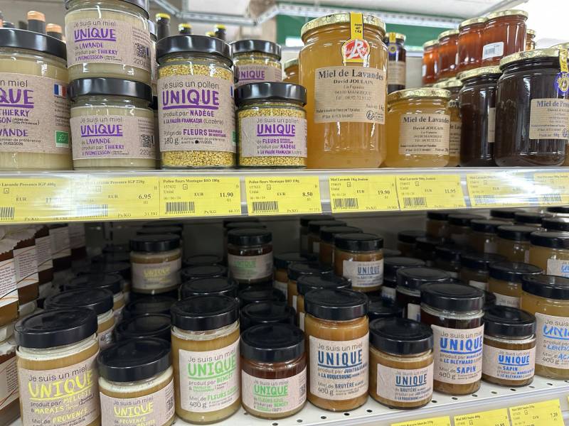 Miel de FRANCE 100% français et naturel à découvrir dans vos coopératives agricoles Sopavar à Sanary et à Six Fours près de Toulon dans le Var