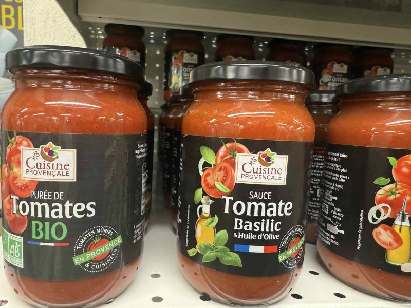 Sauce tomate Provence Cuisine provençale au rayon terroir SOPAVAR Six Fours