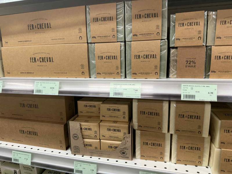 Savonnerie Fer à Cheval Marseille : produits disponibles à la coopérative agricole SOPAVAR