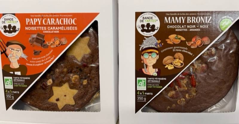 Tartes crèmes confitures bio de noix et de noisettes dans nos 2 magasins dans votre coopérative agricole près des centres-villes de Sanary et de Six Fours près de Toulon dans le Var