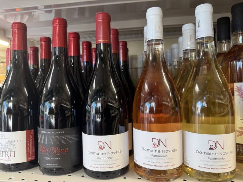 Vin BIO Corse Patrimonio Domaine Novella en vente à la cave Sopavar Sanary ou Six Fours