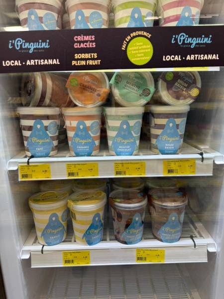 Crème glacée Choco-noisette iPinguini en pot 500 ml chez SOPAVAR à Six Fours et Sanary près de Toulon