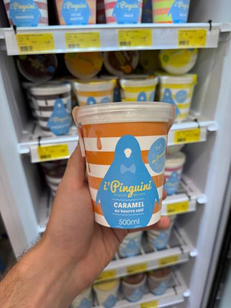 Crème glacée Rhum raisin iPinguini en pot 500 ml à la Coopérative SOPAVAR de Sanary-sur-Mer