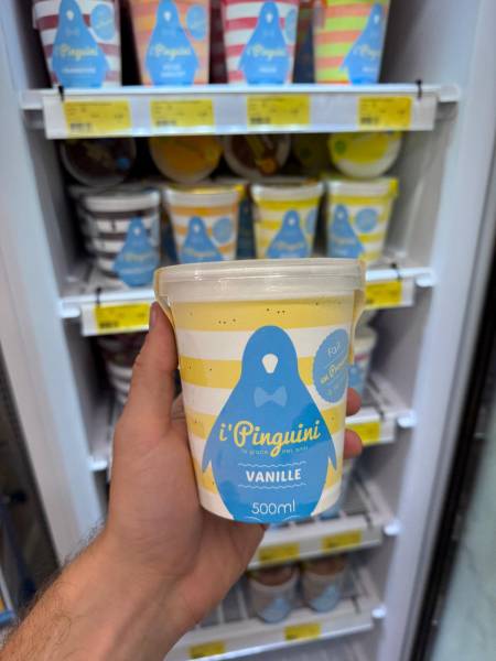 Crème glacée Café iPinguini en pot 500 ml à l’épicerie fine SOPAVAR de Six-Fours-les-Plages