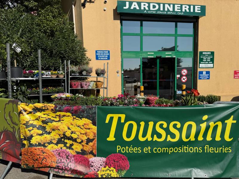 Jardinerie Pépinière Toussaint à Sanary sur Mer près de Toulon dans le Var