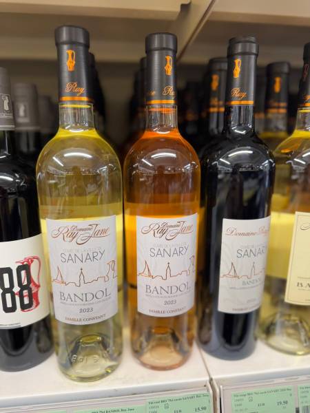 Vins de BANDOL Cuvée SANARY Ray Jane dans vos caves à vins Sopavar à Sanary et à Six Fours près de Toulon dans le Var