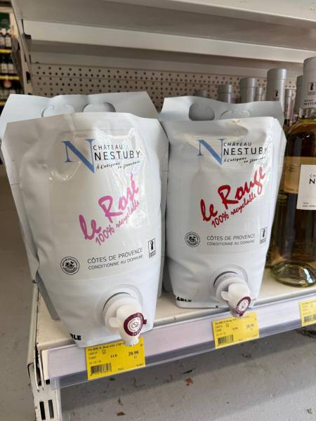 Bag-in-Box 3 litres de rosé AOP Côtes de Provence du Château Nestuby à la cave SOPAVAR 