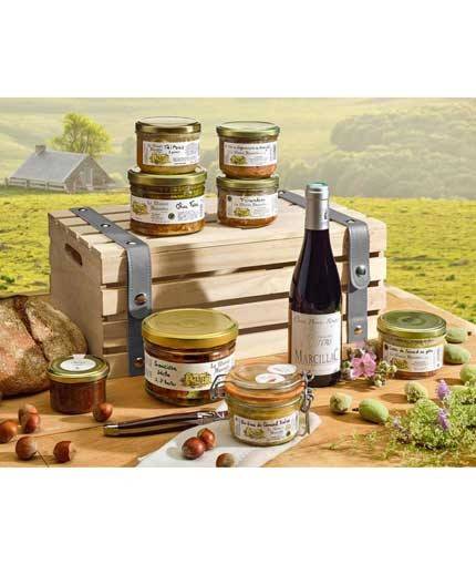 Coffret cadeaux foie gras français paté artisanal en vente toute l'année dans vos coopératives agricoles Sopavar à Sanary et à Six Fours près de Toulon