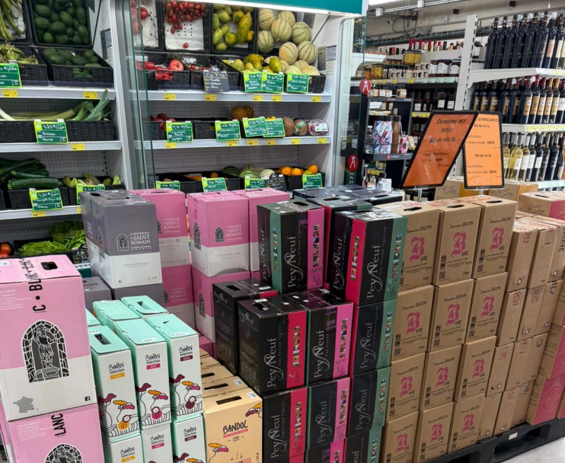 Vin rosé de Pays du Var du Domaine la Suffrène à la Coopérative Agricole SOPAVAR de Sanary-sur-Mer 