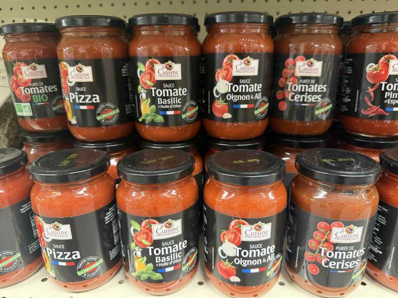 Sauce tomate artisanale cuisinée en Provence vendue à SOPAVAR Sanary près de Toulon