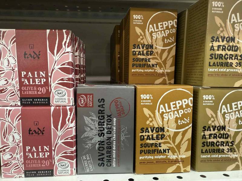 Savon d’Alep authentique Tadé pour peaux sensibles chez SOPAVAR Toulon