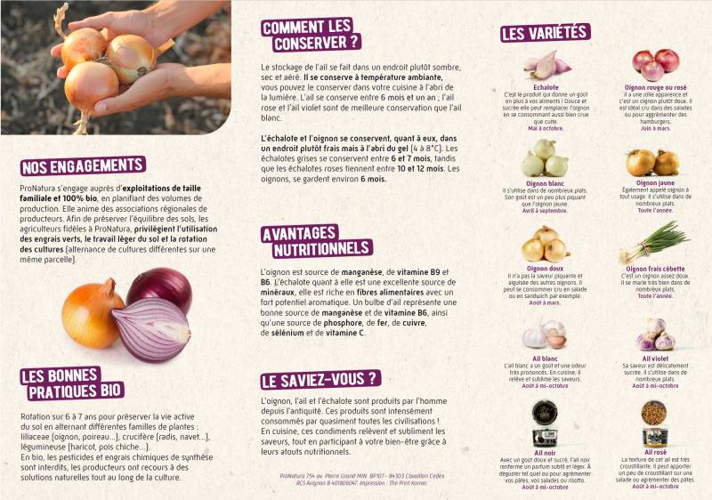 Légumes Bio PRONATURA de saison à découvrir dans vos magasins SOPAVAR à Sanary et Six Fou