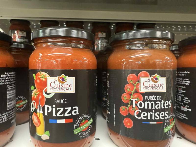 Sauce tomate provençale en bocal vendue à SOPAVAR Six Fours près de Toulon