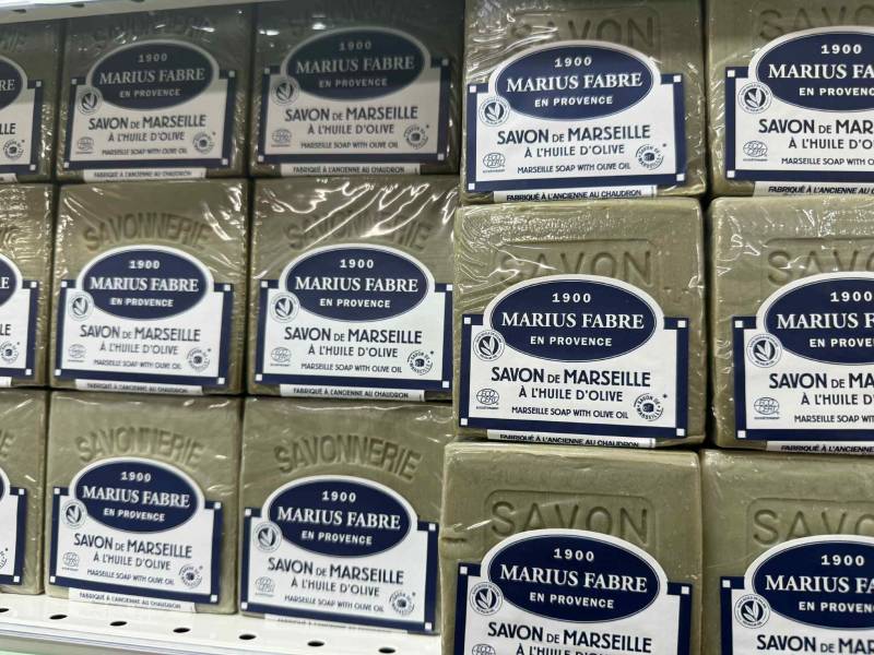 Savon de Marseille Marius Fabre à petit prix à la coopérative SOPAVAR Sanary